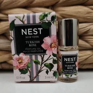 NEST Fragrances Turkish Rose Perfume Oil with Pink and Green Accents